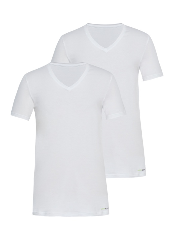 Erkek Tshirt 2'li Paket Tender Cotton 9671 - Beyaz - 1