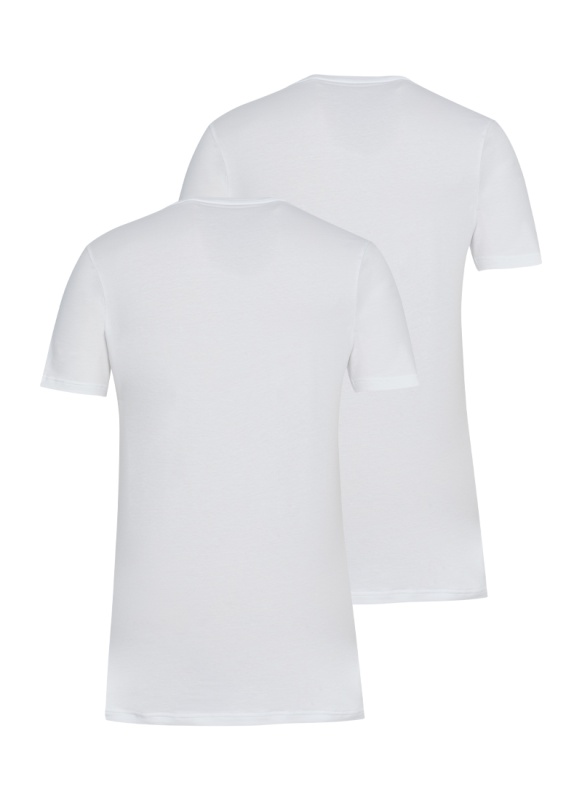 Erkek Tshirt 2'li Paket Tender Cotton 9671 - Beyaz - 2