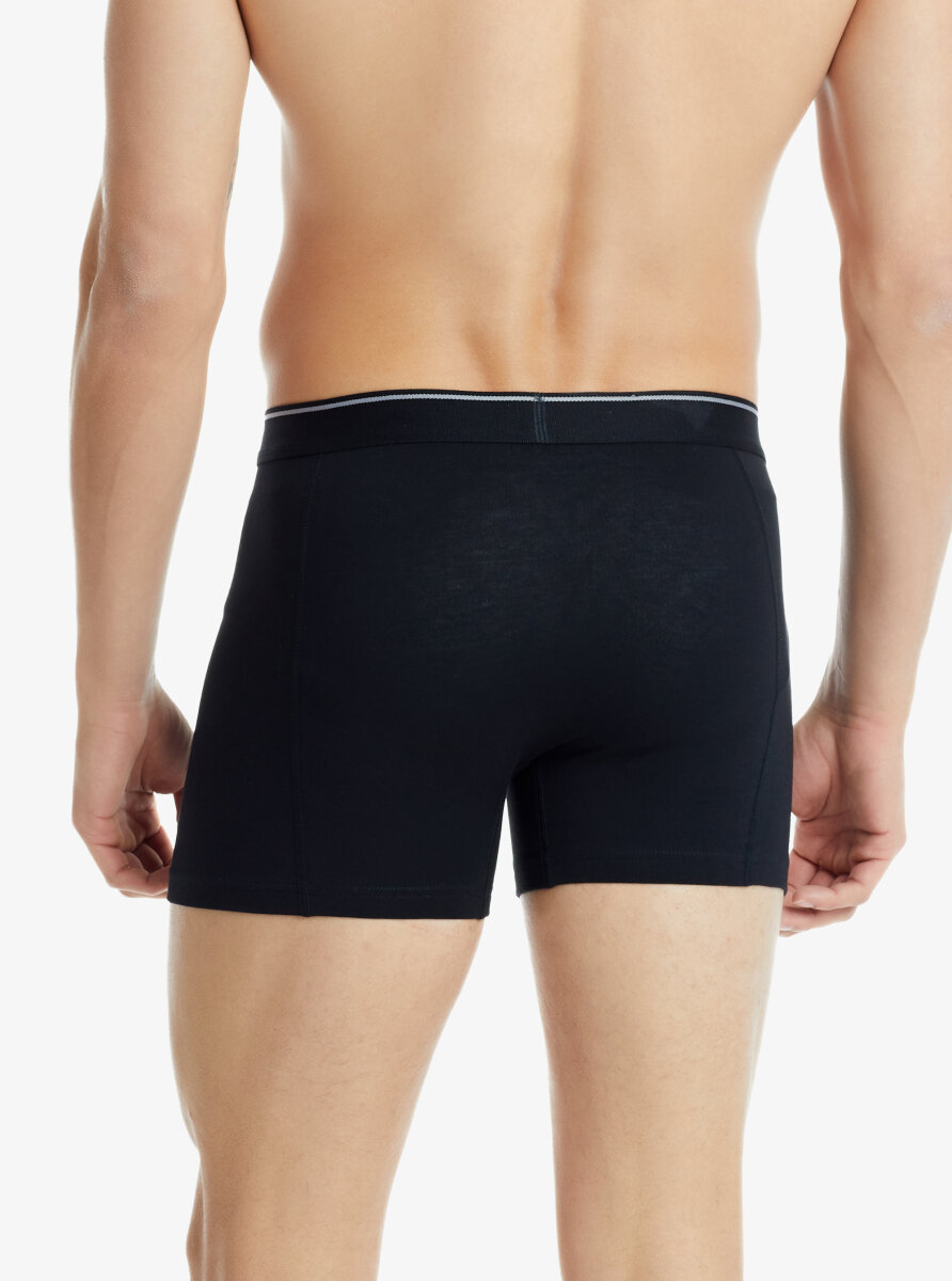 Erkek Boxer 3'lü Paket Tender Cotton 9673 - Beyaz Siyah Antrasit - 5