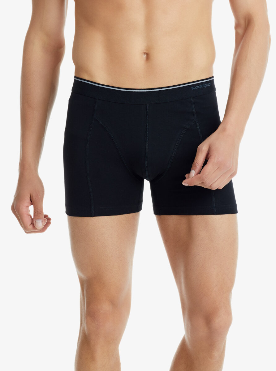 Erkek Boxer 3'lü Paket Tender Cotton 9673 - Beyaz Siyah Antrasit - 3