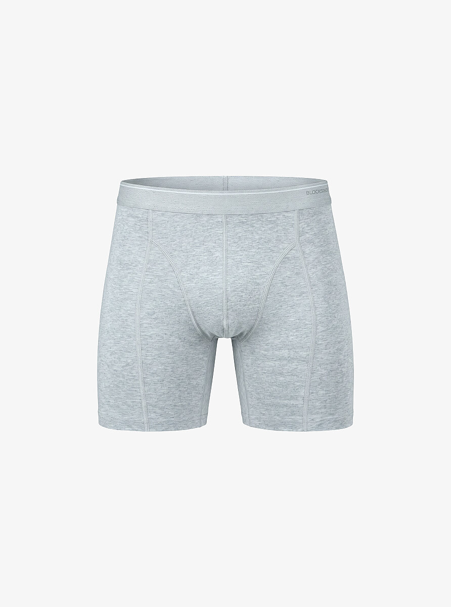 Erkek Pamuk Elastan Retro Boxer Tender Cotton 9216 - Gri Melanj - Blackspade