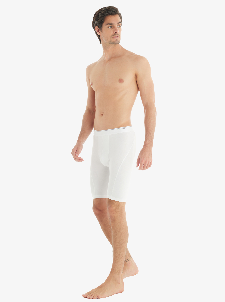 Erkek Pamuk Elastan Boxer Tender Cotton 9230 - Beyaz - 1