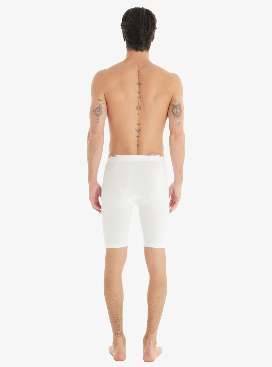 Erkek Pamuk Elastan Boxer Tender Cotton 9230 - Beyaz - 2