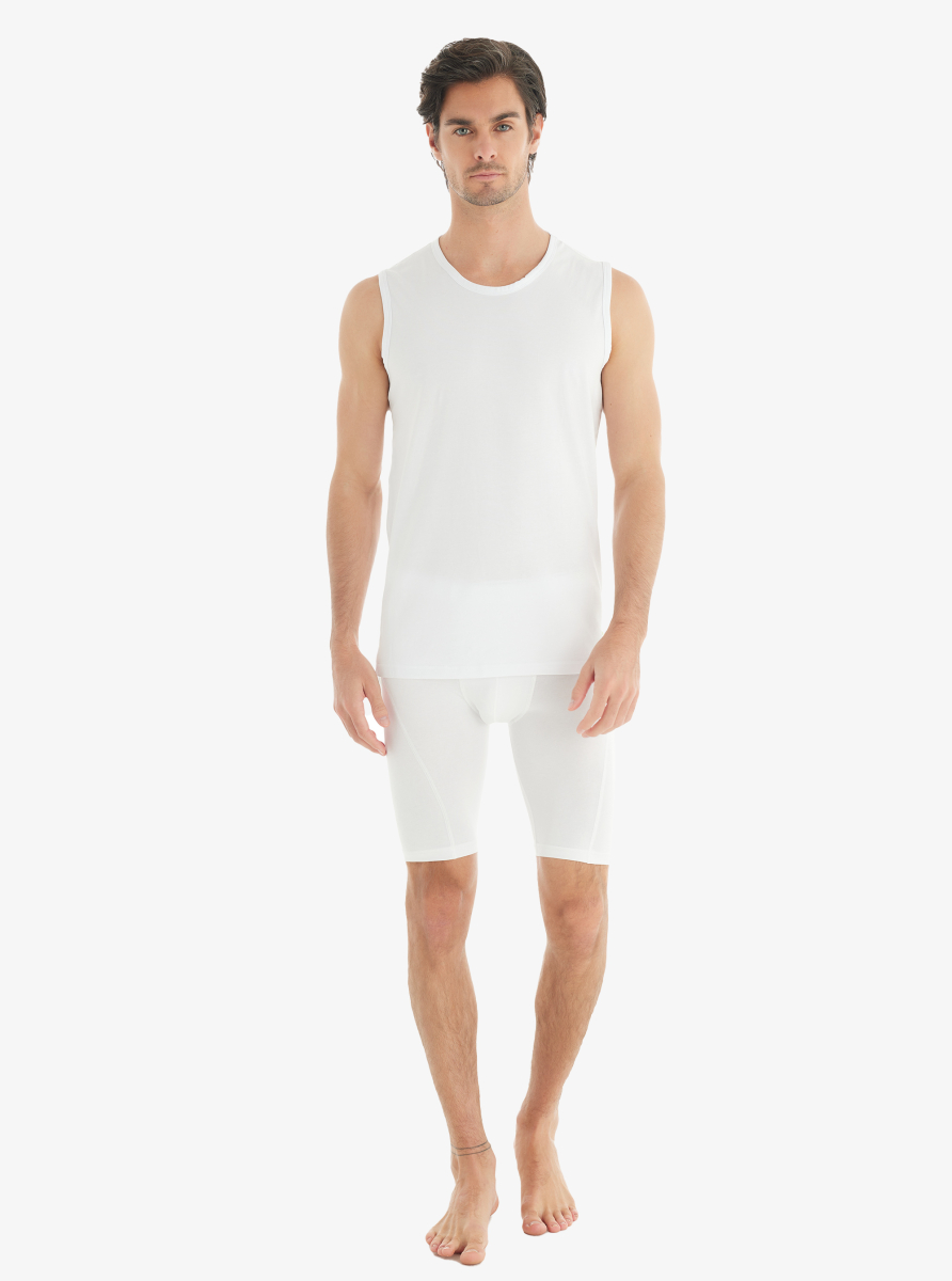 Erkek Tshirt - Kolsuz Tender Cotton 9234 - Beyaz - 2