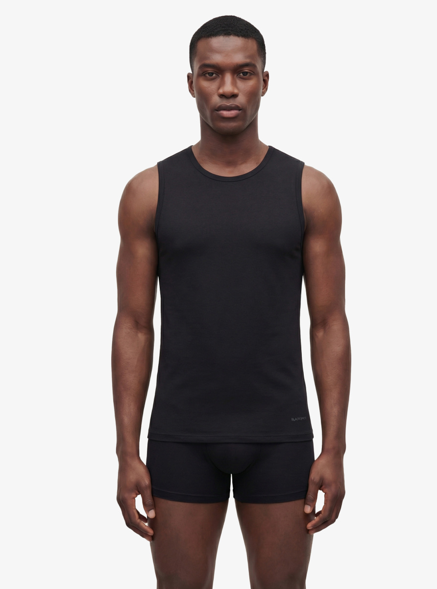 Erkek Tshirt - Kolsuz Tender Cotton 9234 - Siyah - 1