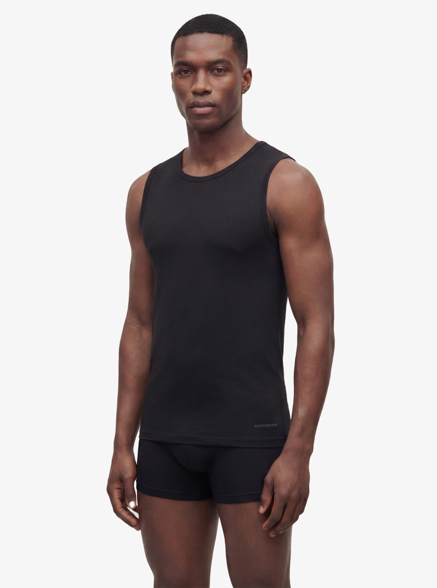 Erkek Tshirt - Kolsuz Tender Cotton 9234 - Siyah - 3