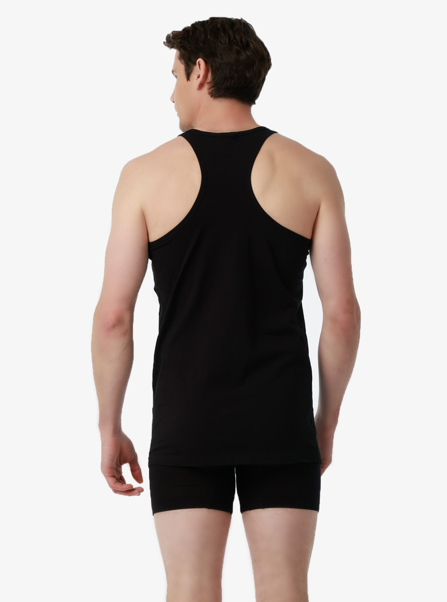 Erkek Spor Atlet 2'li Paket Tender Cotton 9676 - Siyah - 2