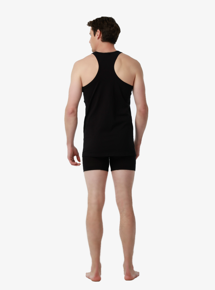 Erkek Spor Atlet 2'li Paket Tender Cotton 9676 - Siyah - 7