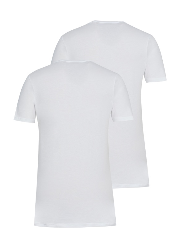 Erkek Tshirt 2'li Paket Tender Cotton 9675 - Beyaz - 2