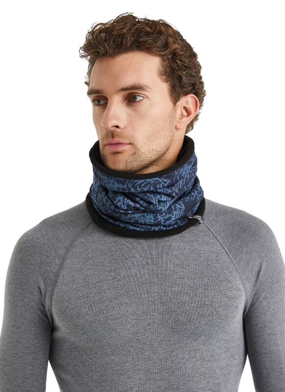 Termal Boyunluk 7944 - Mavi Çizgi Desenli - 1