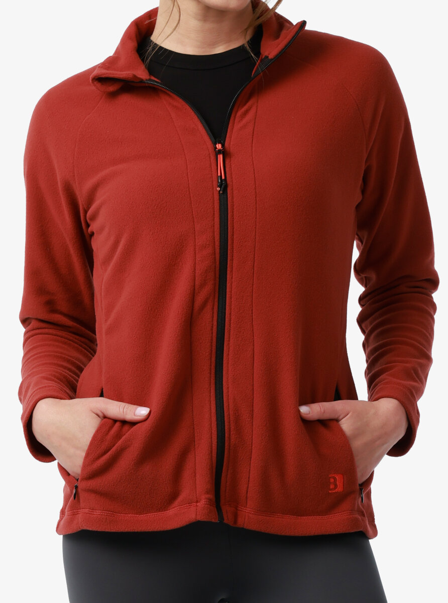 Kadın Termal Polar Ceket 20013 - Mürdüm - 4