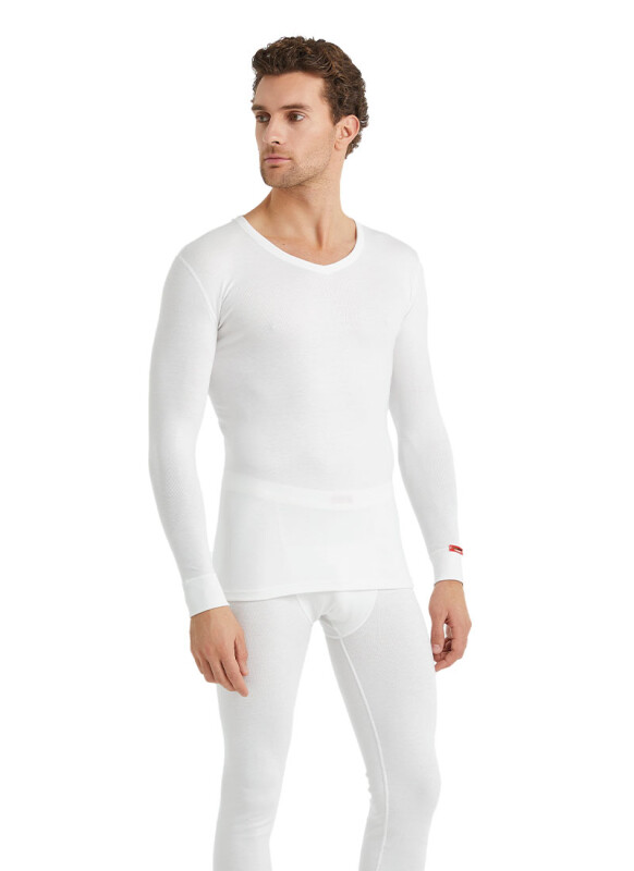 Unisex Termal Tişört 2. Seviye 1257 - Beyaz - 6