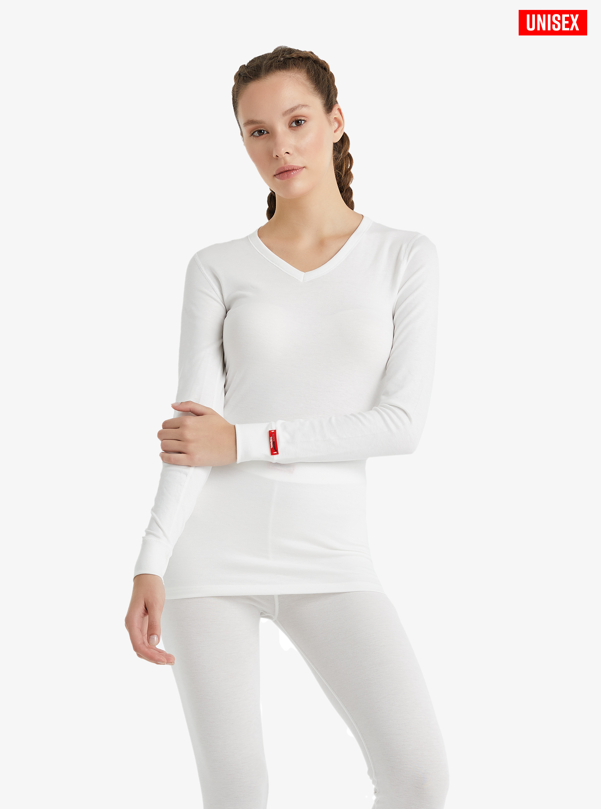 Unisex Termal Tişört 2. Seviye 1257 - Beyaz - 4