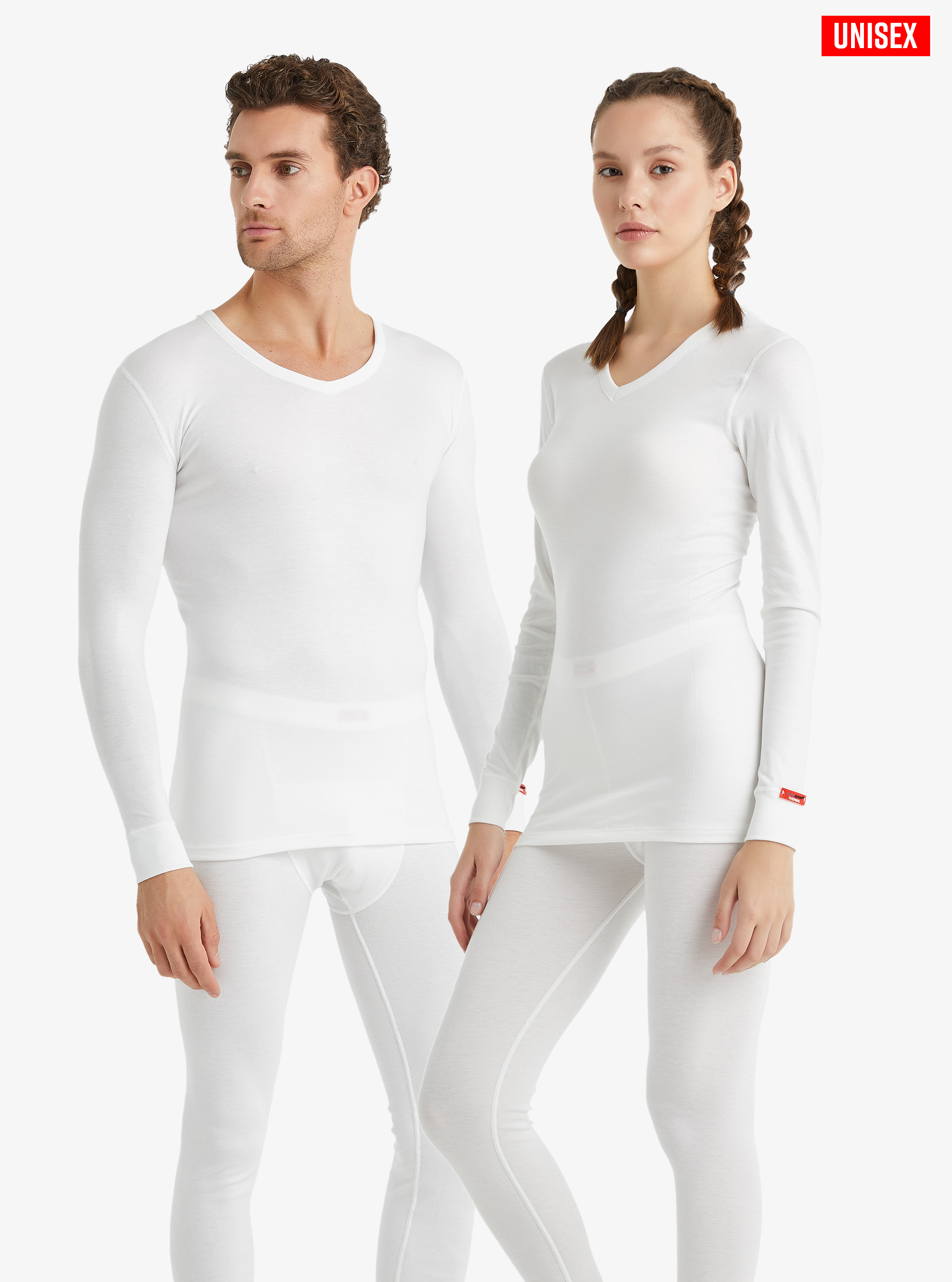 Unisex Termal Tişört 2. Seviye 1257 - Beyaz - 1