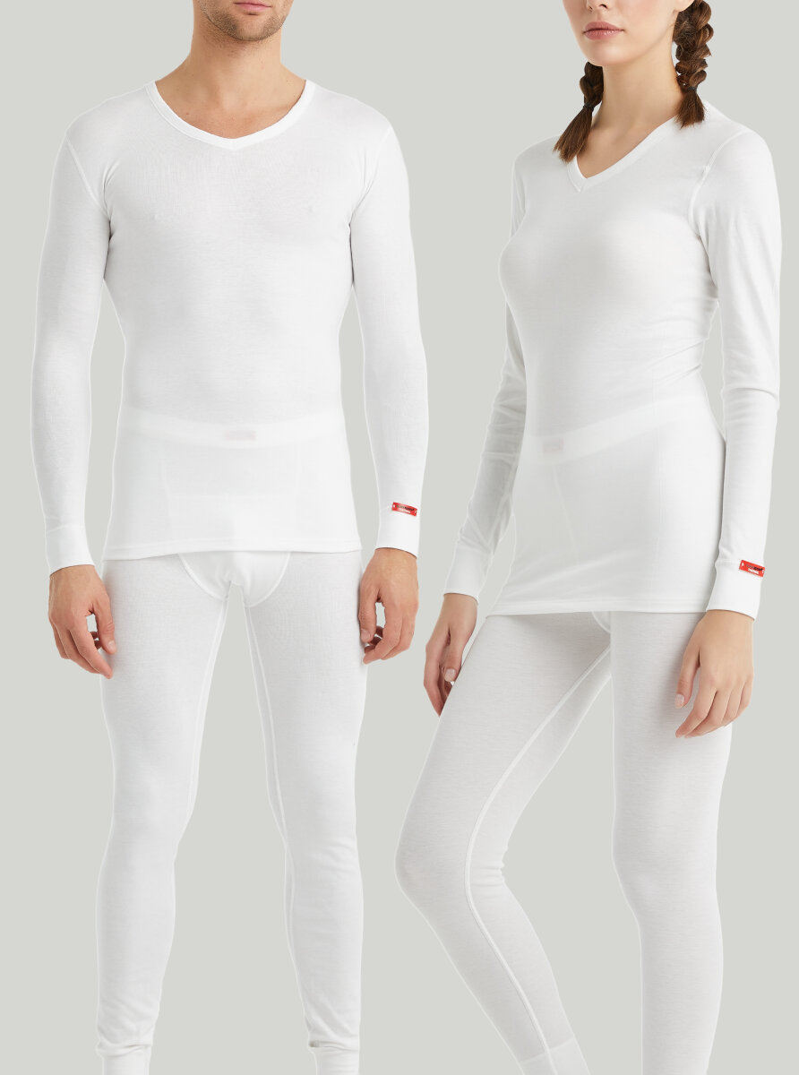 Unisex Termal Tişört 2. Seviye 1257 - Beyaz - Blackspade