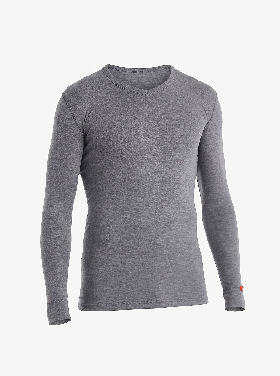 Unisex Termal Tişört 2. Seviye 1257 - Gri Melanj - 1