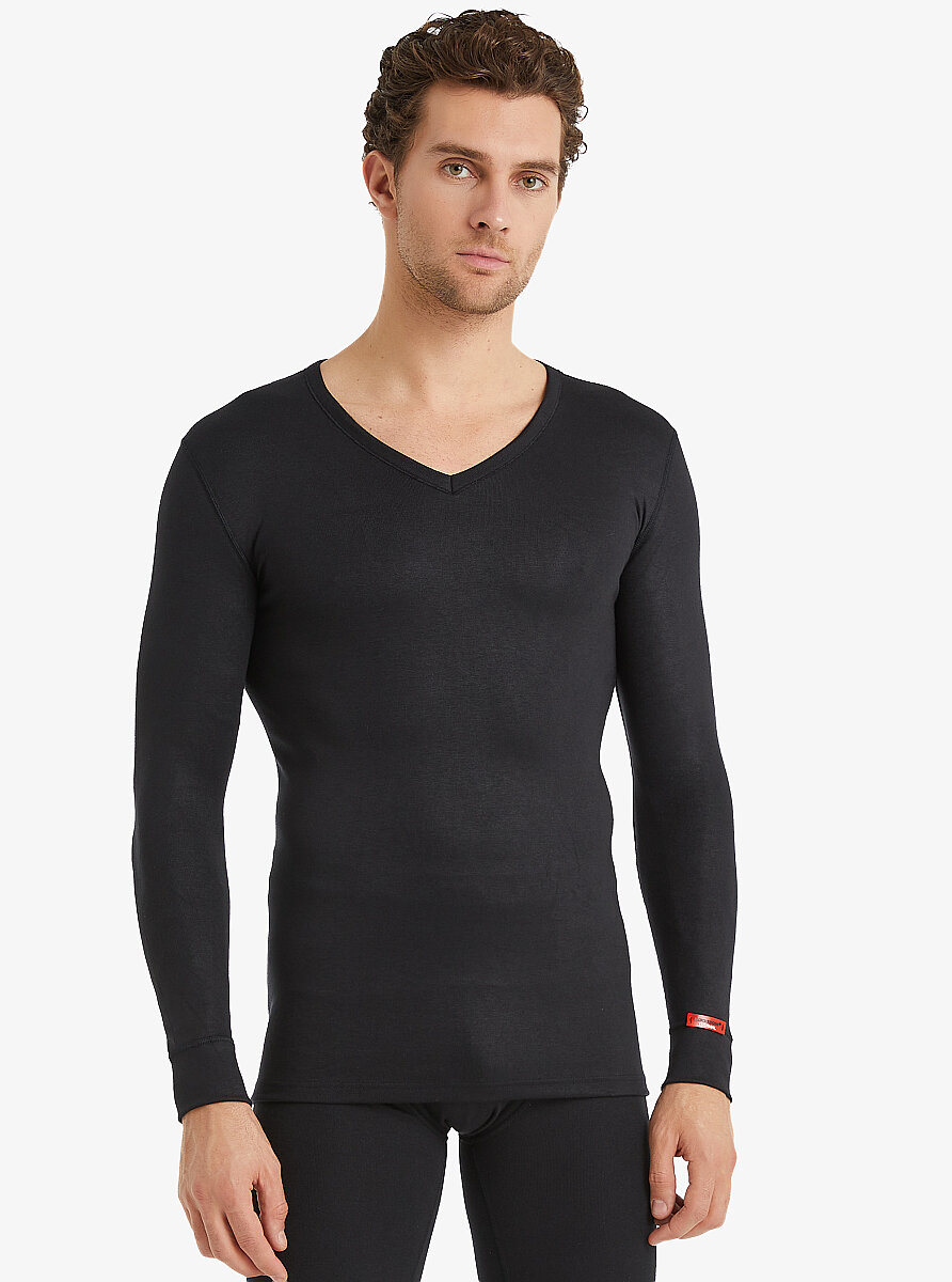 Unisex Termal Tişört 2. Seviye 1257 - Siyah