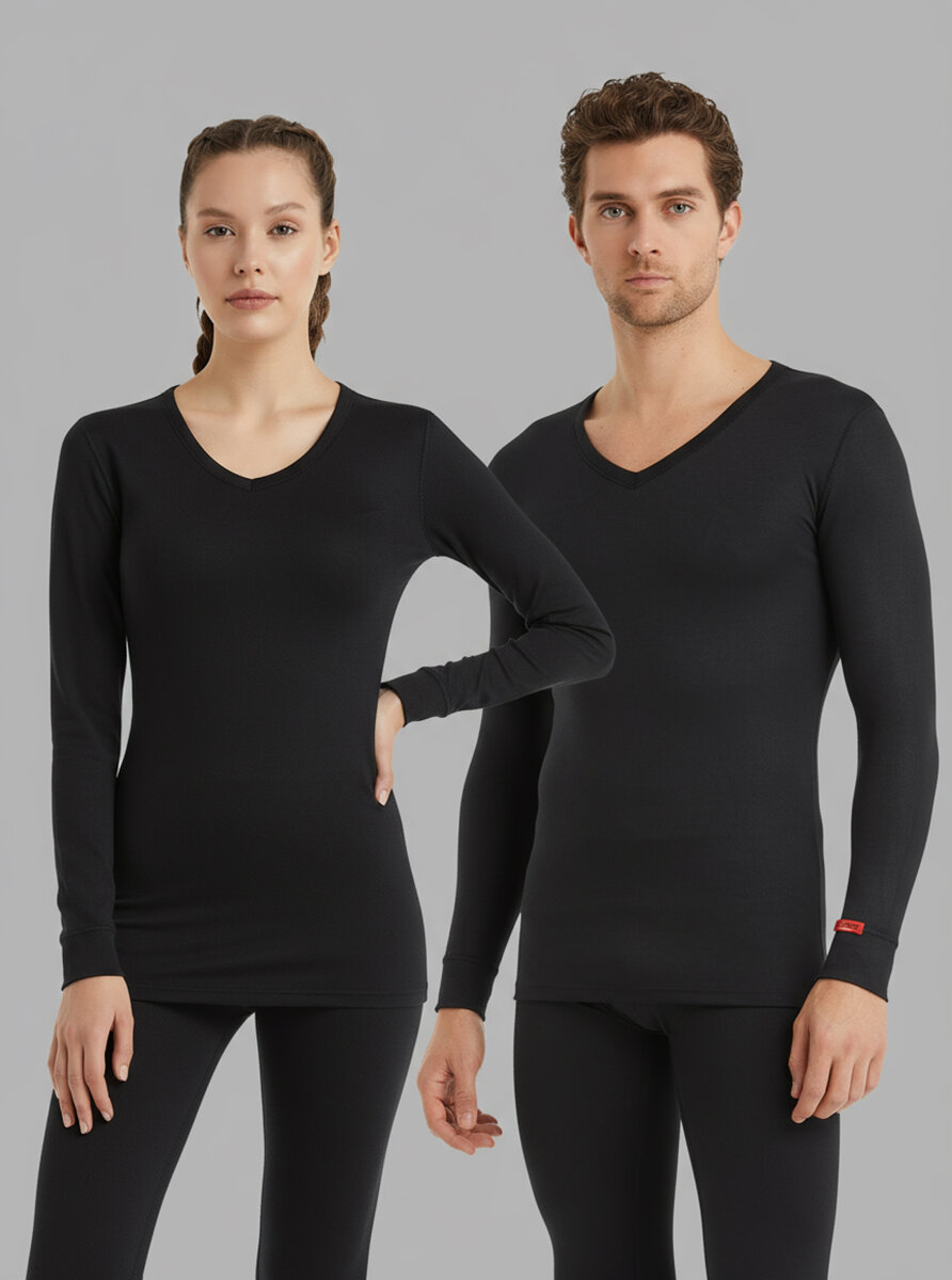 Unisex Termal Tişört 2. Seviye 1257 - Siyah - 7