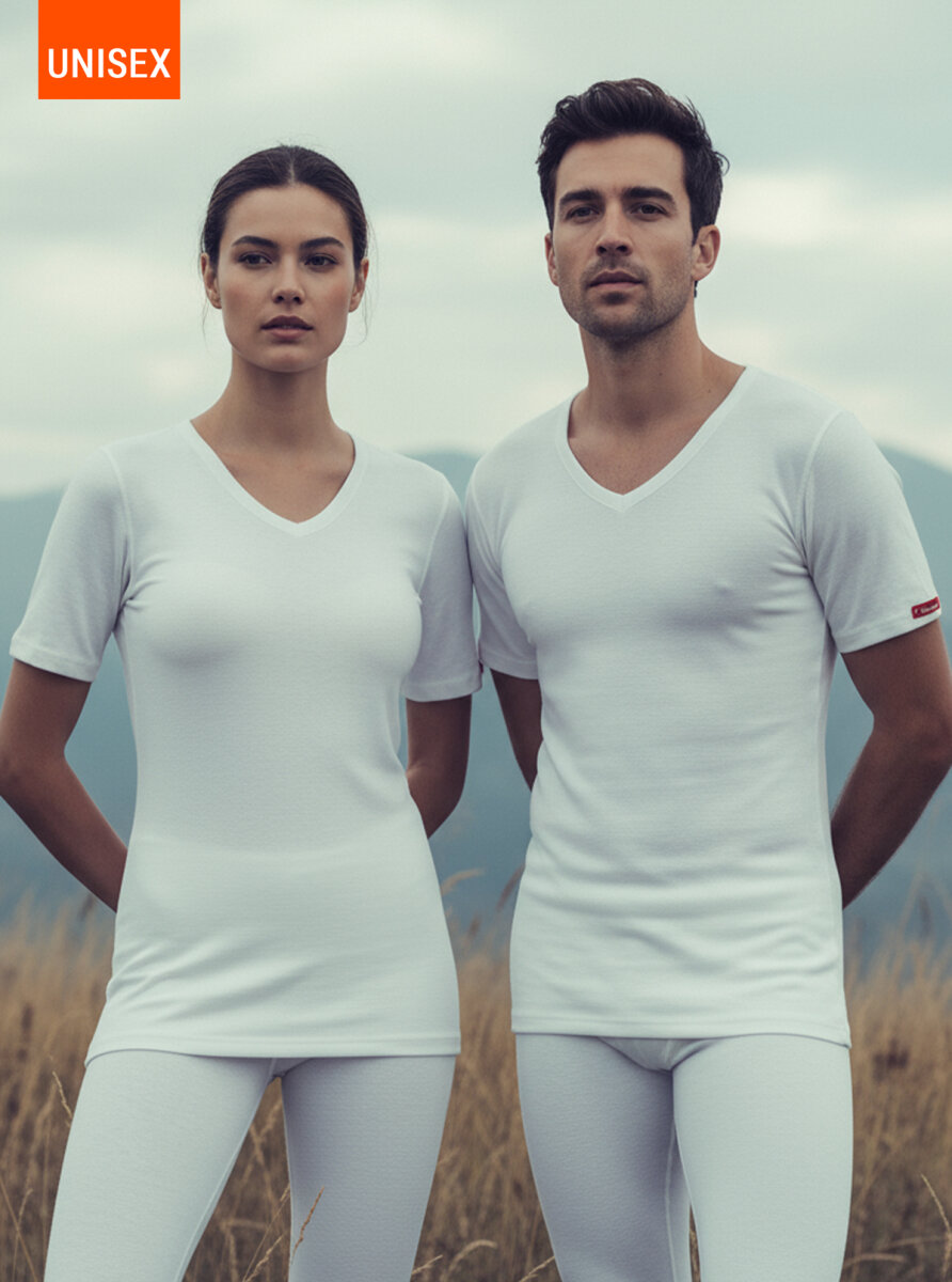 Unisex Termal Tişört 2. Seviye 1263 - Beyaz - Blackspade