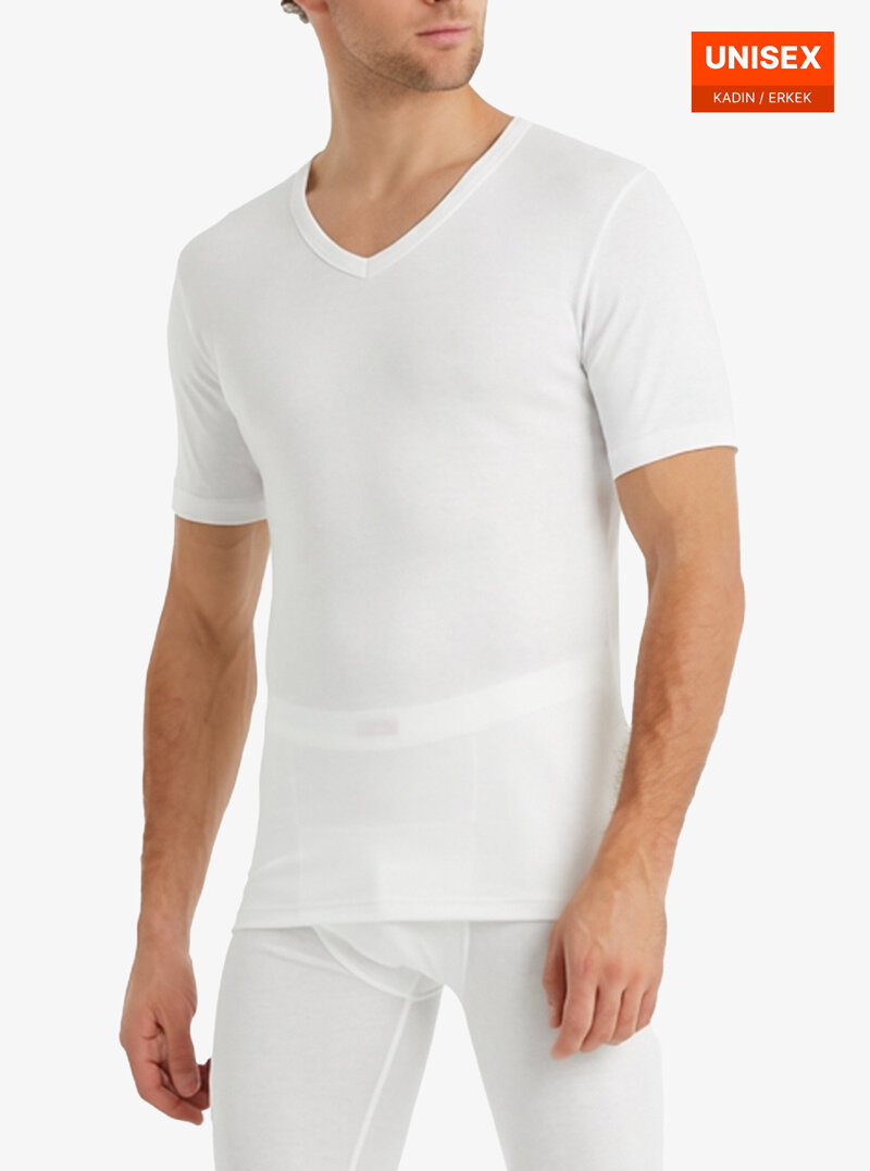 Unisex Termal Tişört 2. Seviye 1263 - Beyaz - Blackspade