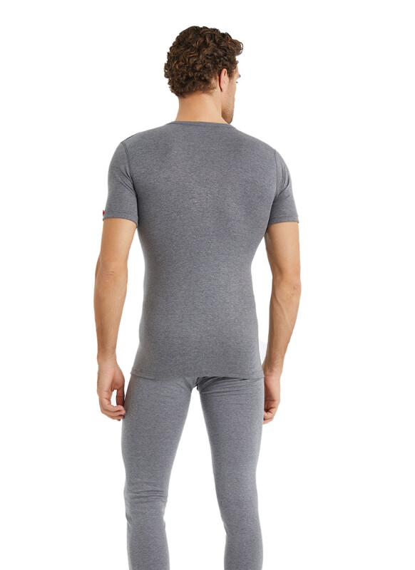 Unisex Termal Tişört 2. Seviye 1263 - Gri Melanj - 6