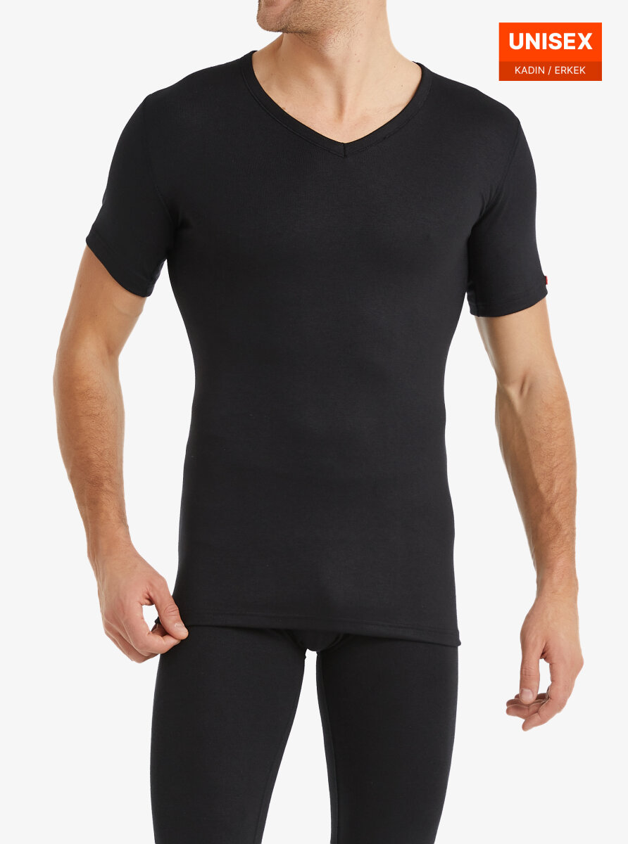 Unisex Termal Tişört 2. Seviye 1263 - Siyah - Blackspade