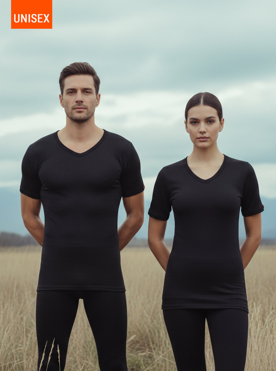 Unisex Termal Tişört 2. Seviye 1263 - Siyah - 7