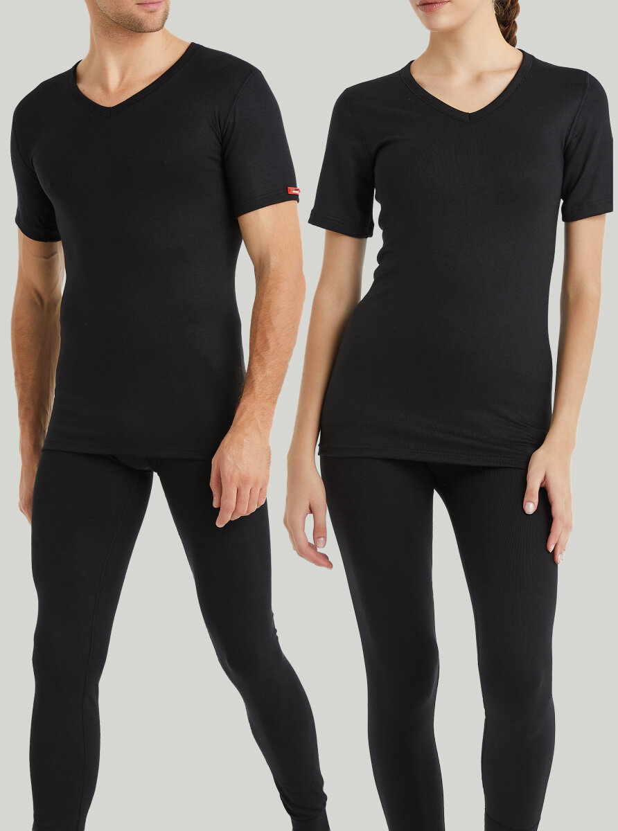 Unisex Termal Tişört 2. Seviye 1263 - Siyah - Blackspade