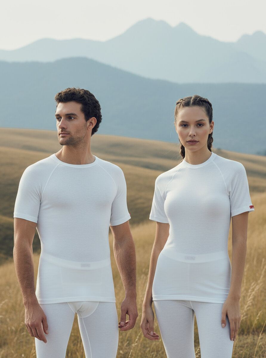 Unisex Termal Tişört 2. Seviye 9258 - Beyaz - 1