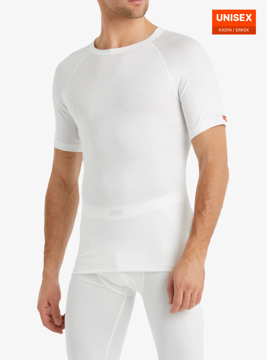 Unisex Termal Tişört 2. Seviye 9258 - Beyaz - 1