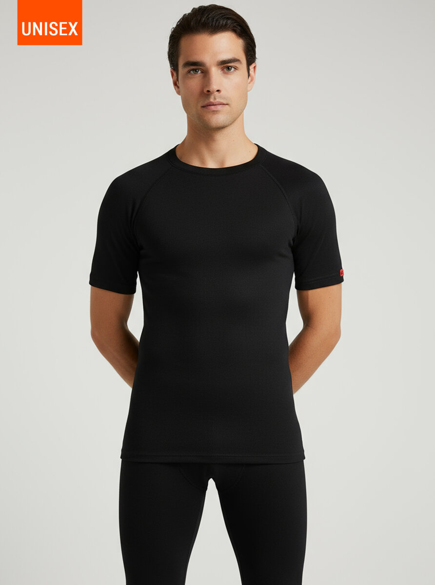 Unisex Termal Tişört 2. Seviye 9258 - Siyah - 9