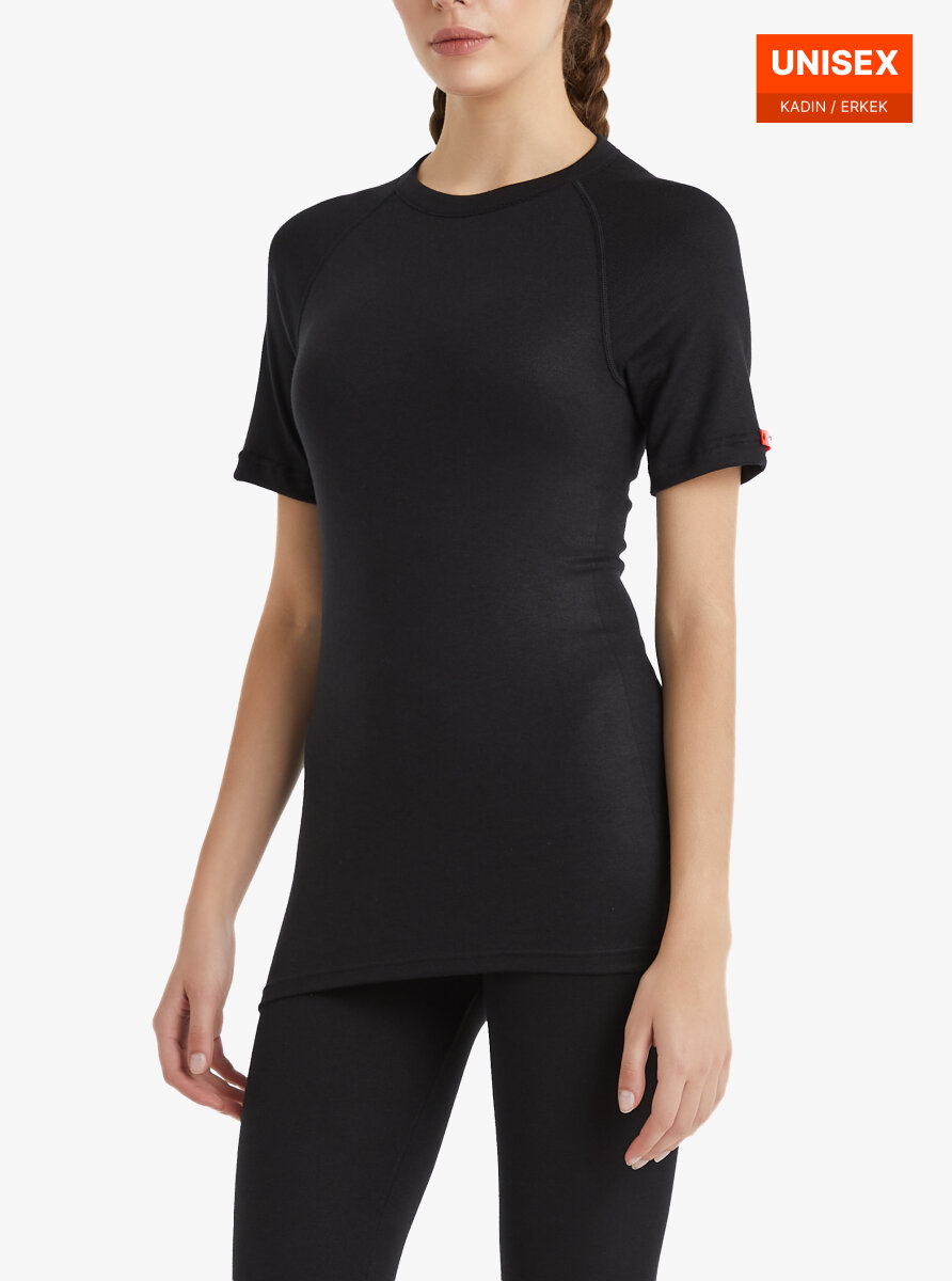 Unisex Termal Tişört 2. Seviye 9258 - Siyah - 4