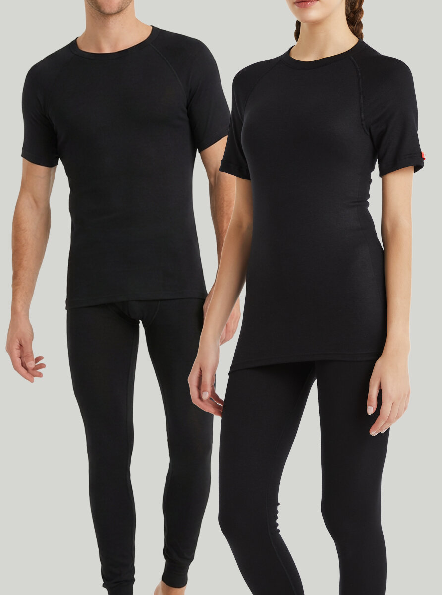 Unisex Termal Tişört 2. Seviye 9258 - Siyah - Blackspade