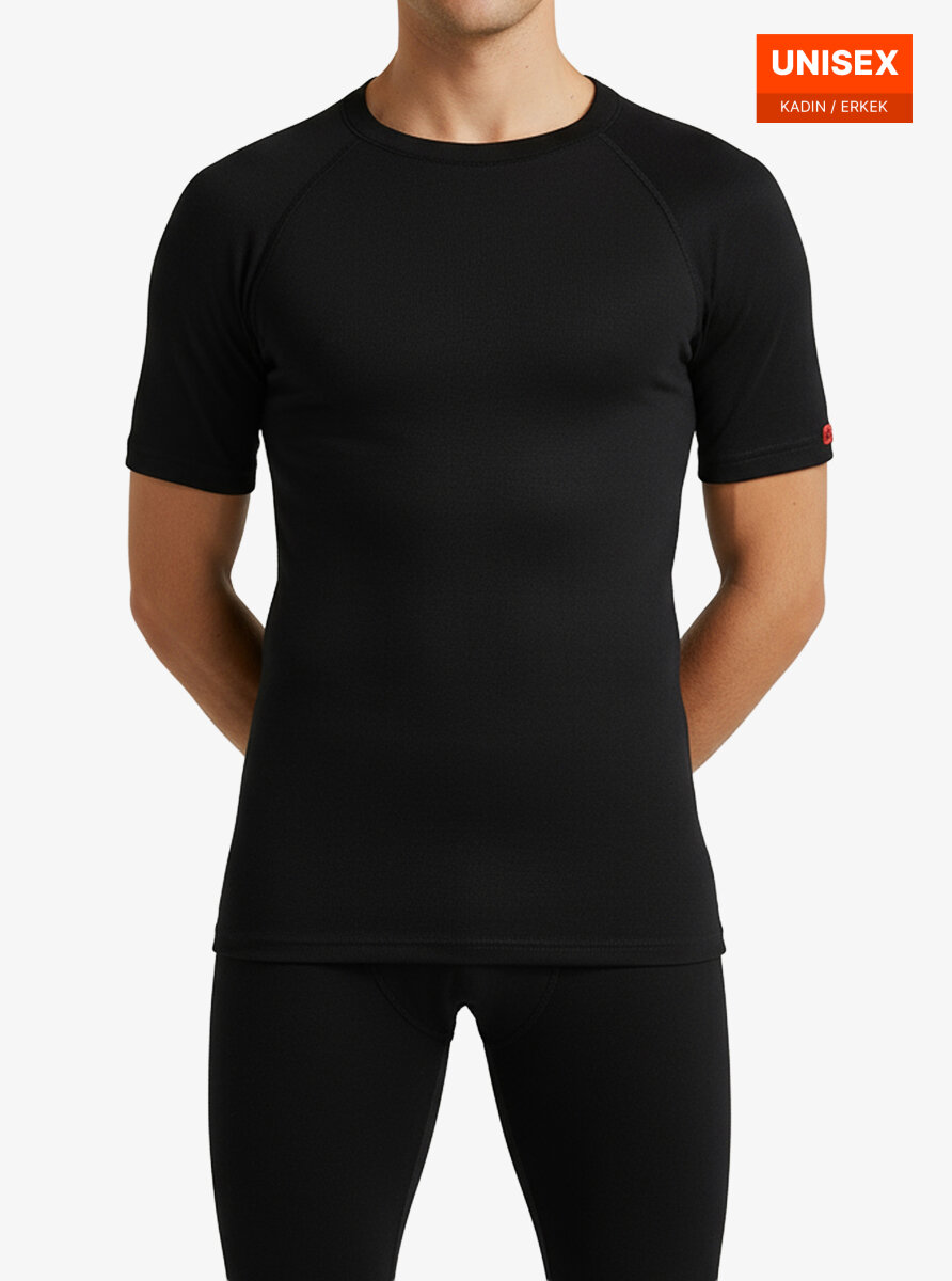 Unisex Termal Tişört 2. Seviye 9258 - Siyah - 1