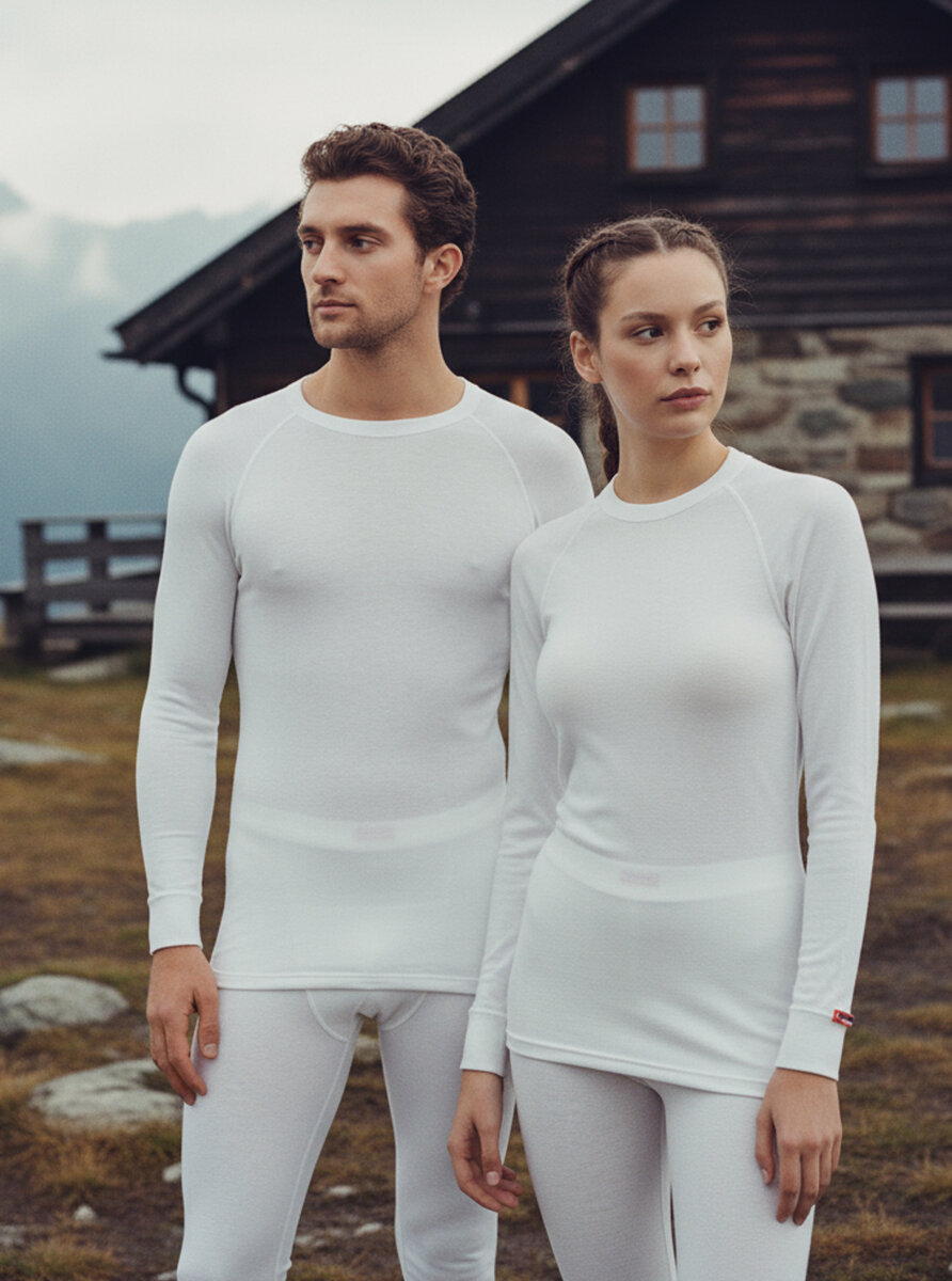 Unisex Termal Tişört 2. Seviye 9259 - Beyaz - 1