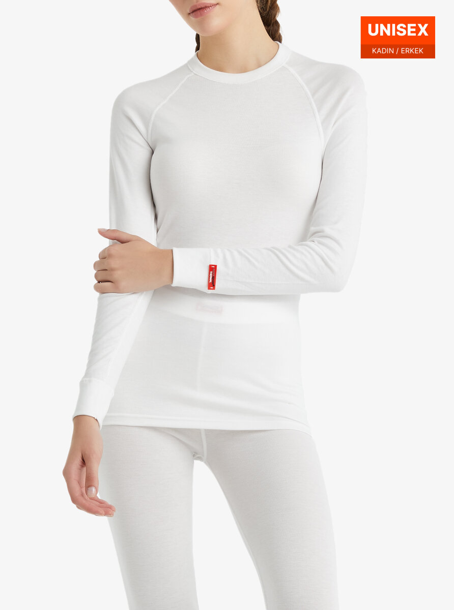 Unisex Termal Tişört 2. Seviye 9259 - Beyaz - 2