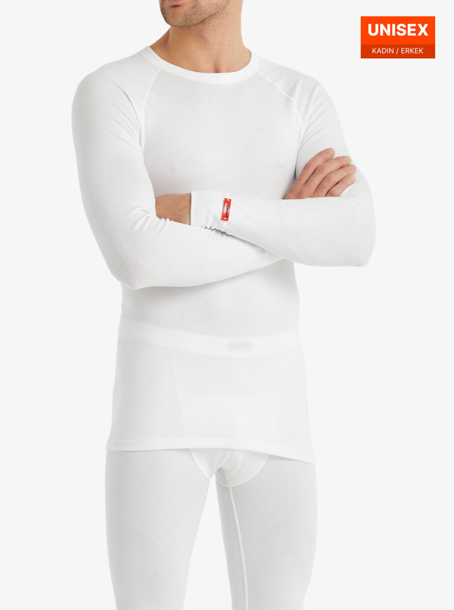 Unisex Termal Tişört 2. Seviye 9259 - Beyaz - 1