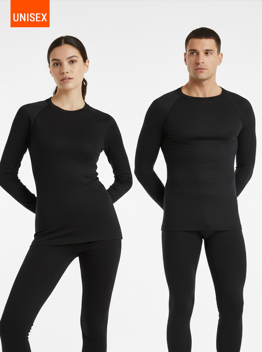 Unisex Termal Tişört 2. Seviye 9259 - Siyah - 9