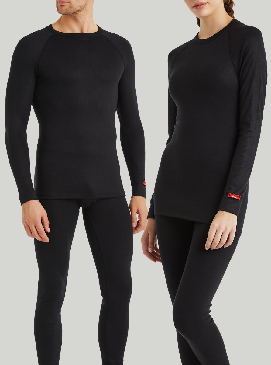 Unisex Termal Tişört 2. Seviye 9259 - Siyah - Blackspade