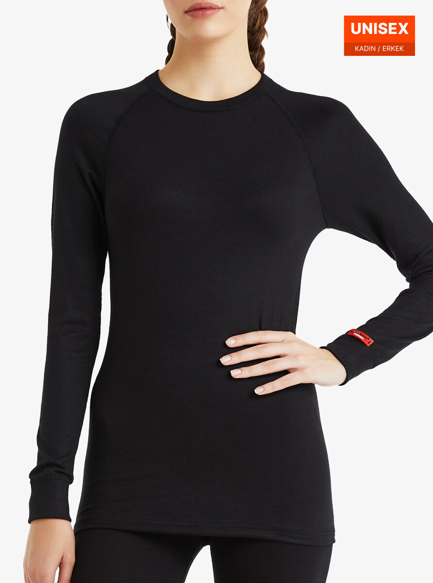 Unisex Termal Tişört 2. Seviye 9259 - Siyah - Blackspade (1)