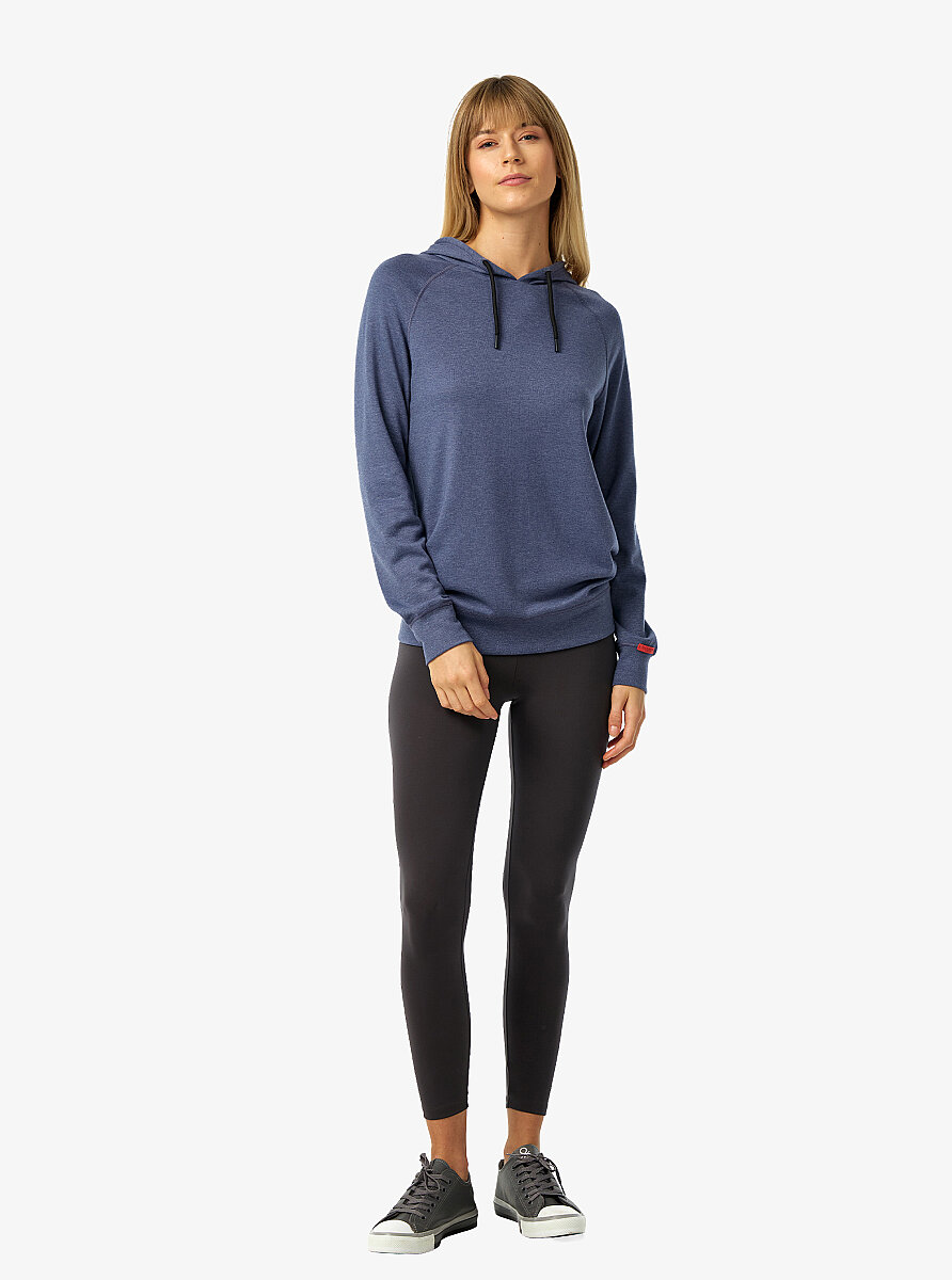 Unisex Termal Kapşonlu Sweatshirt 2. Seviye 20029 - Mavi - 4