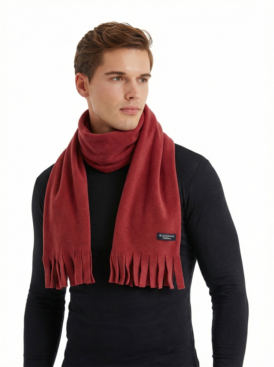 Unisex Termal Polar Atkı 40657 - Mürdüm - 3