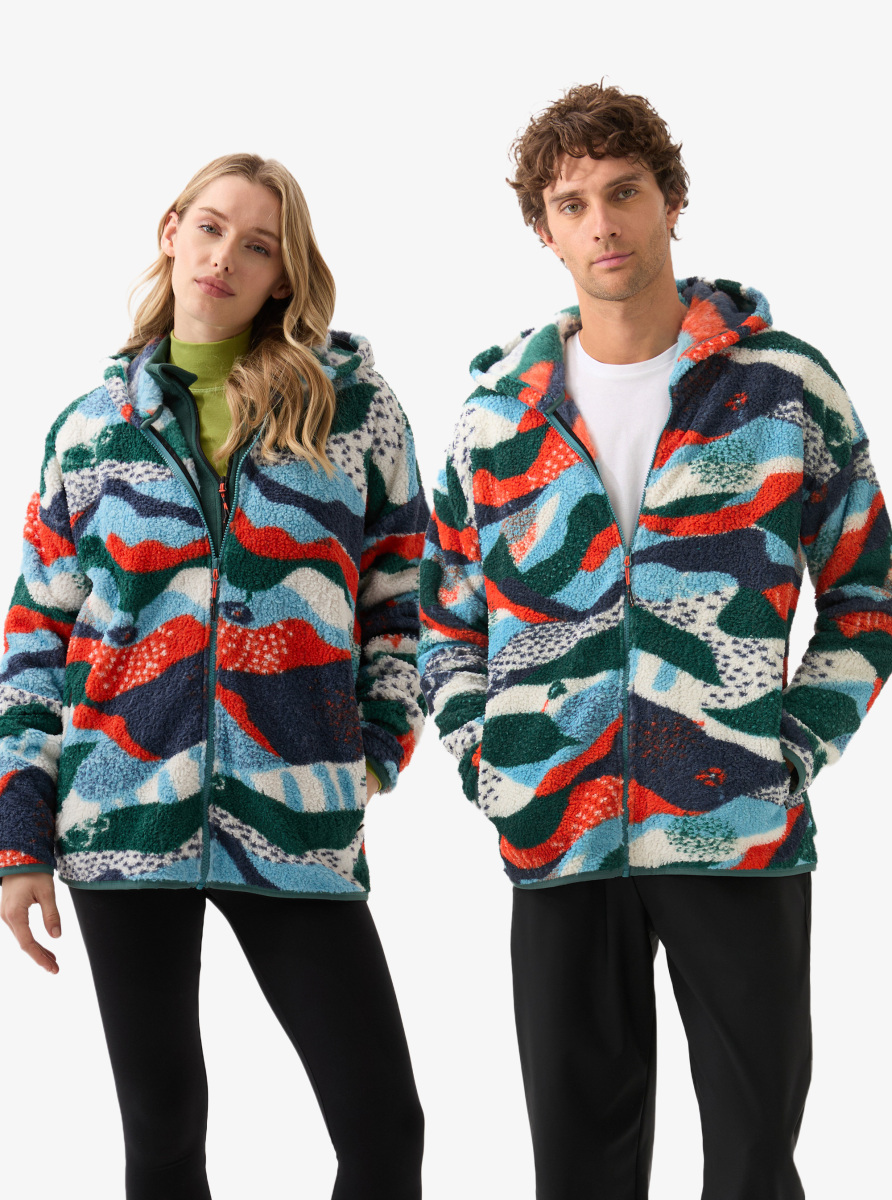 Unisex Termal Polar Ceket 20003 - Desenli - 1