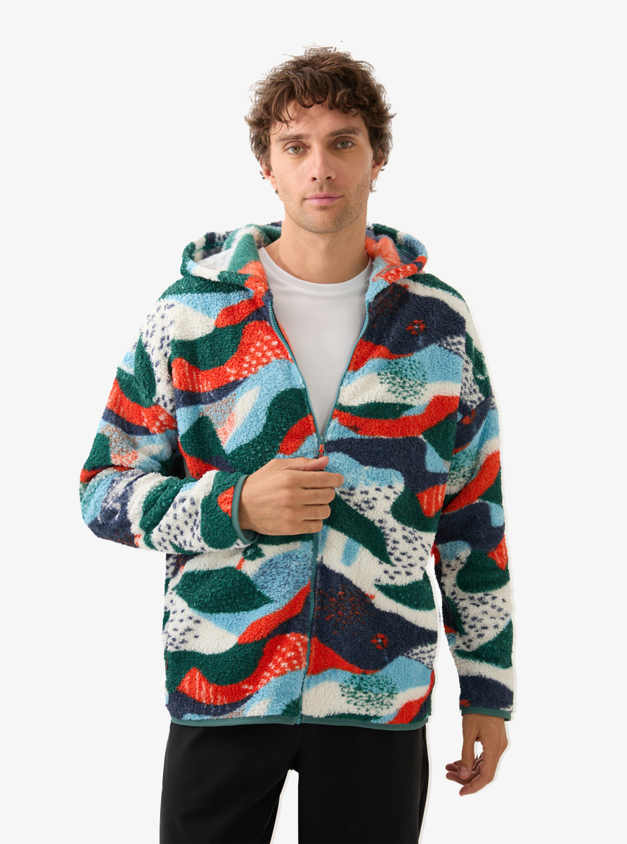Unisex Termal Polar Ceket 20003 - Desenli - 4