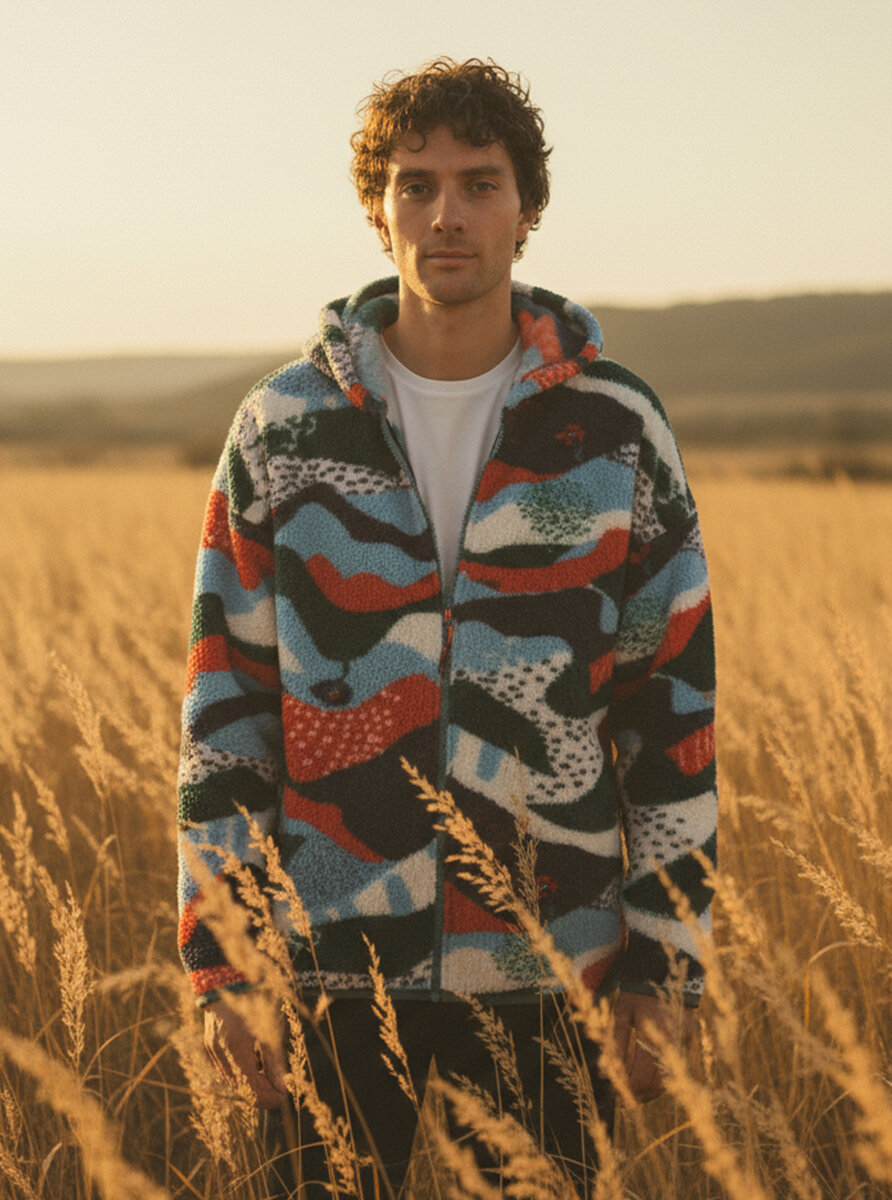 Unisex Termal Polar Ceket 20003 - Desenli - 2