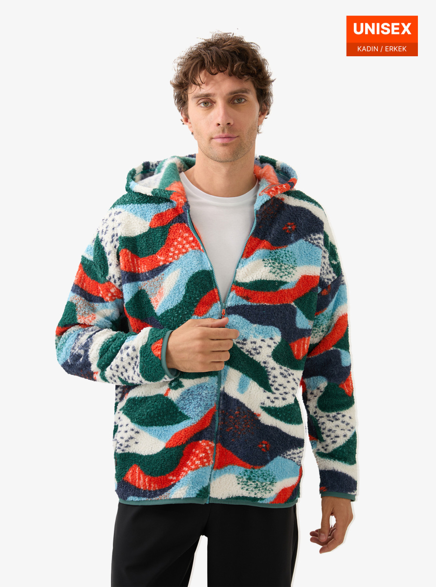 Unisex Termal Polar Ceket 20003 - Desenli - 2