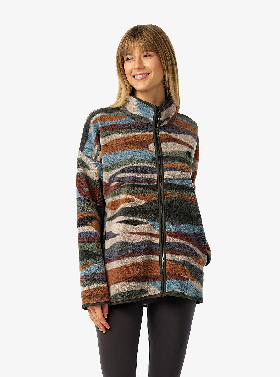 Unisex Termal Polar Ceket 20027 - Desenli - Blackspade