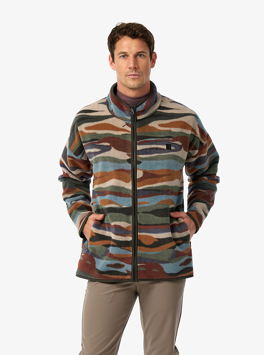 Unisex Termal Polar Ceket 20027 - Desenli - Blackspade (1)