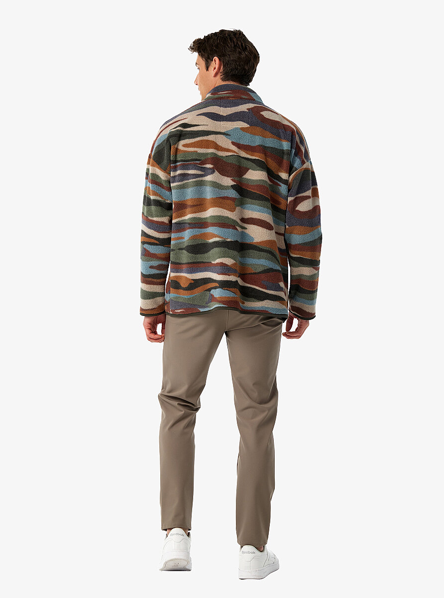 Unisex Termal Polar Ceket 20027 - Desenli - 7
