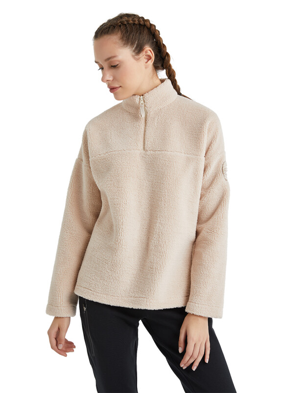 Unisex Termal Polar Sweatshirt 40136 - Bej - 2